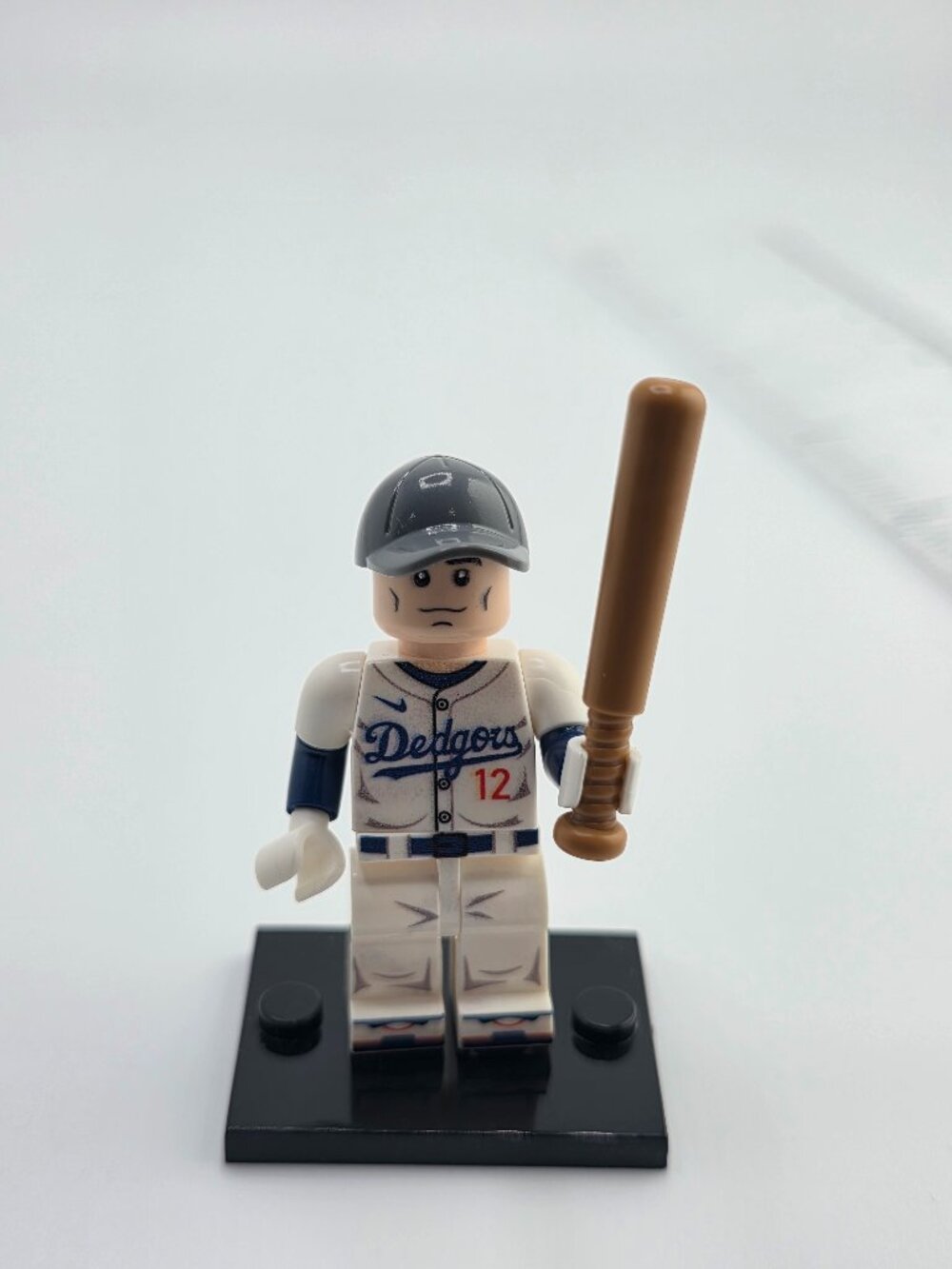NEW! BASEBALL Minifigure Lego Compatible Baseball Player #12